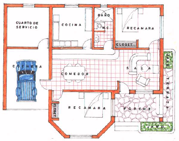 floorplan of casa 1