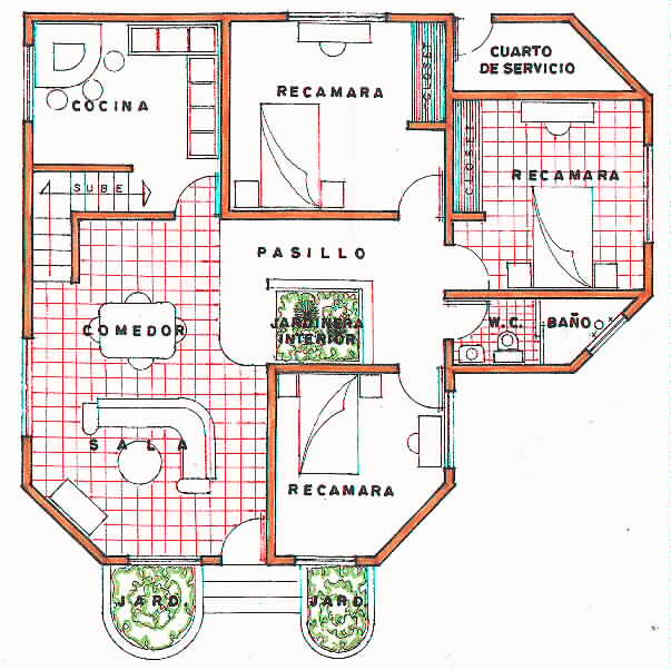Floorplan of casa 2